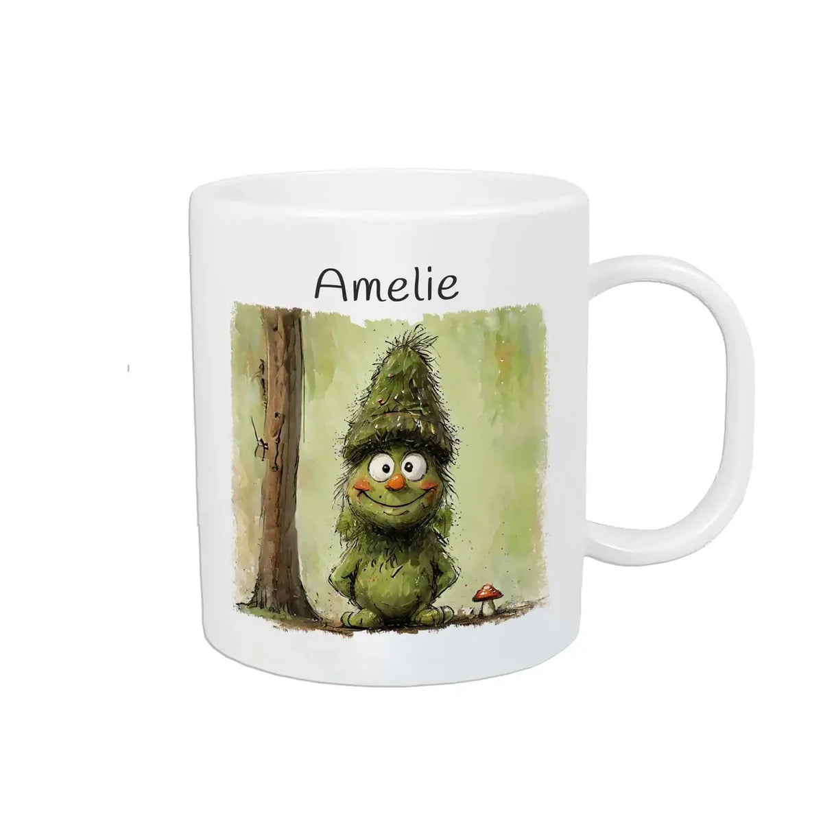 Kindertasse personalisiert | Waldgeflüster | Kindergeburtstag Geschenke | Kindertasse personalisiert mit Name | 320ml Kunststofftassen Druckerino   