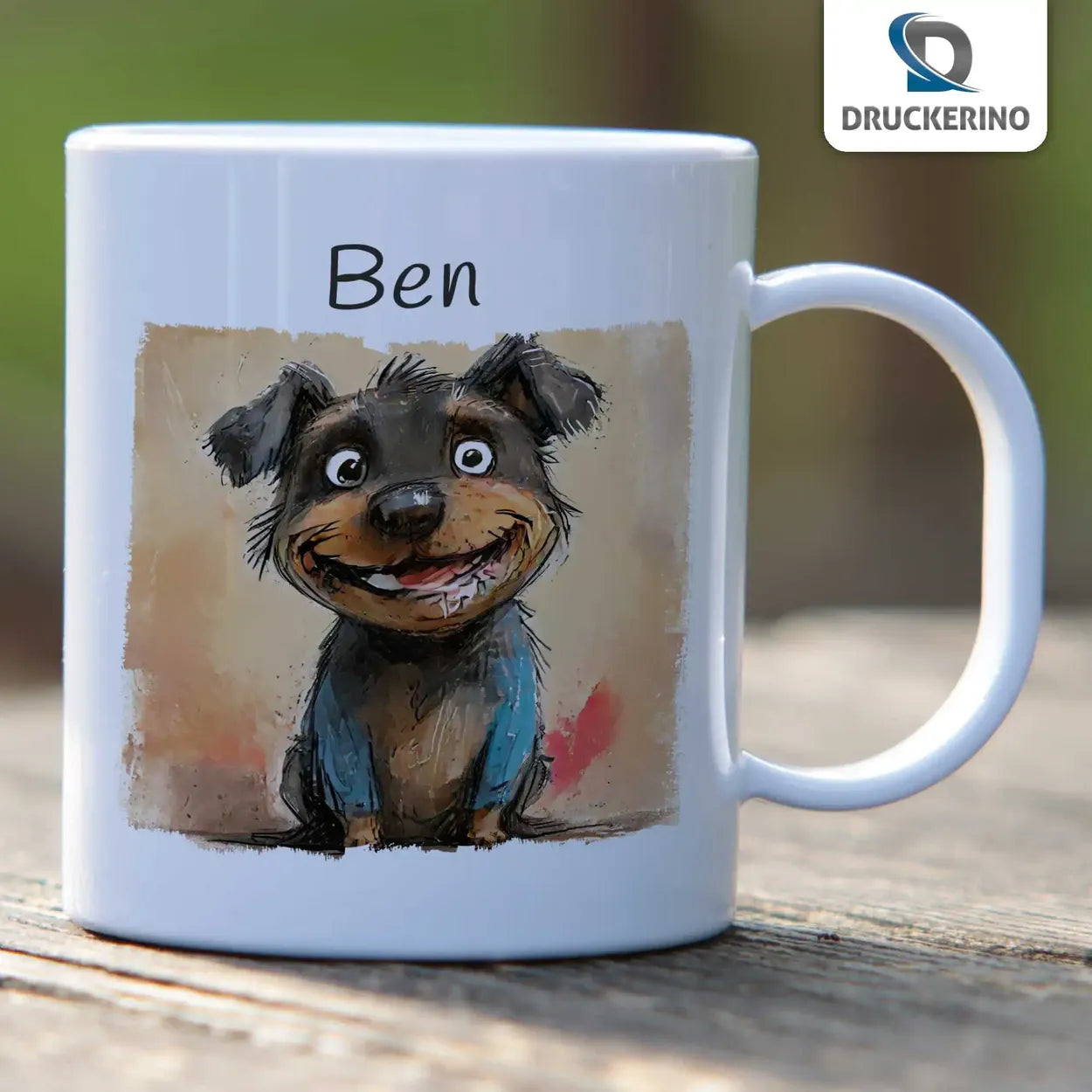 Kindertasse mit Namen | Wuschelfreunds Zauberbecher | personalisierbare Kindergeschenke | Kindertasse frei von BPA | 320ml Kunststofftassen Druckerino   