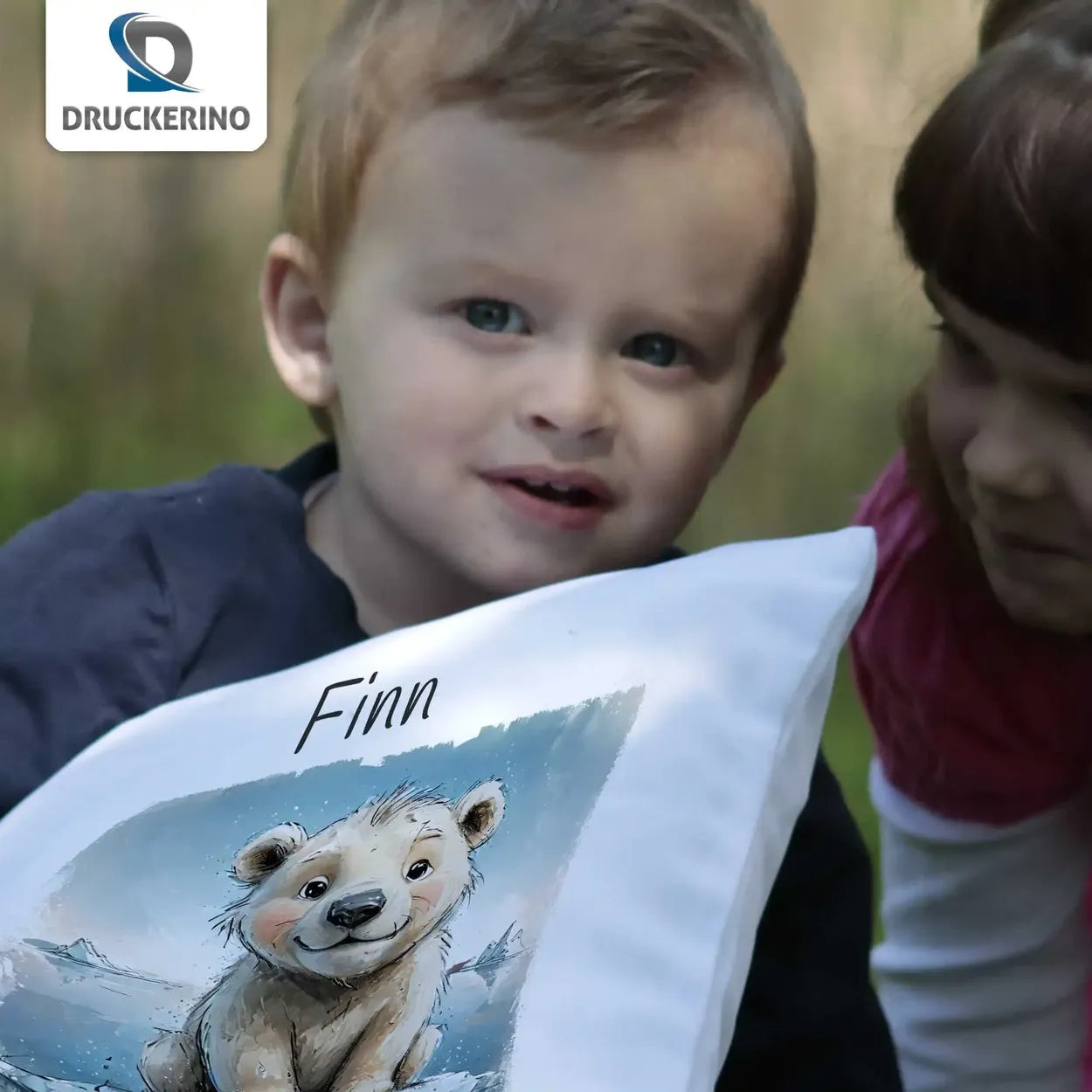 Kissen personalisiert mit Name | Traumwächter Löwenfreund | Abschiedsgeschenke im Kindergarten | Kuschelkissen Tiere | 40x40 cm Geschenkideen