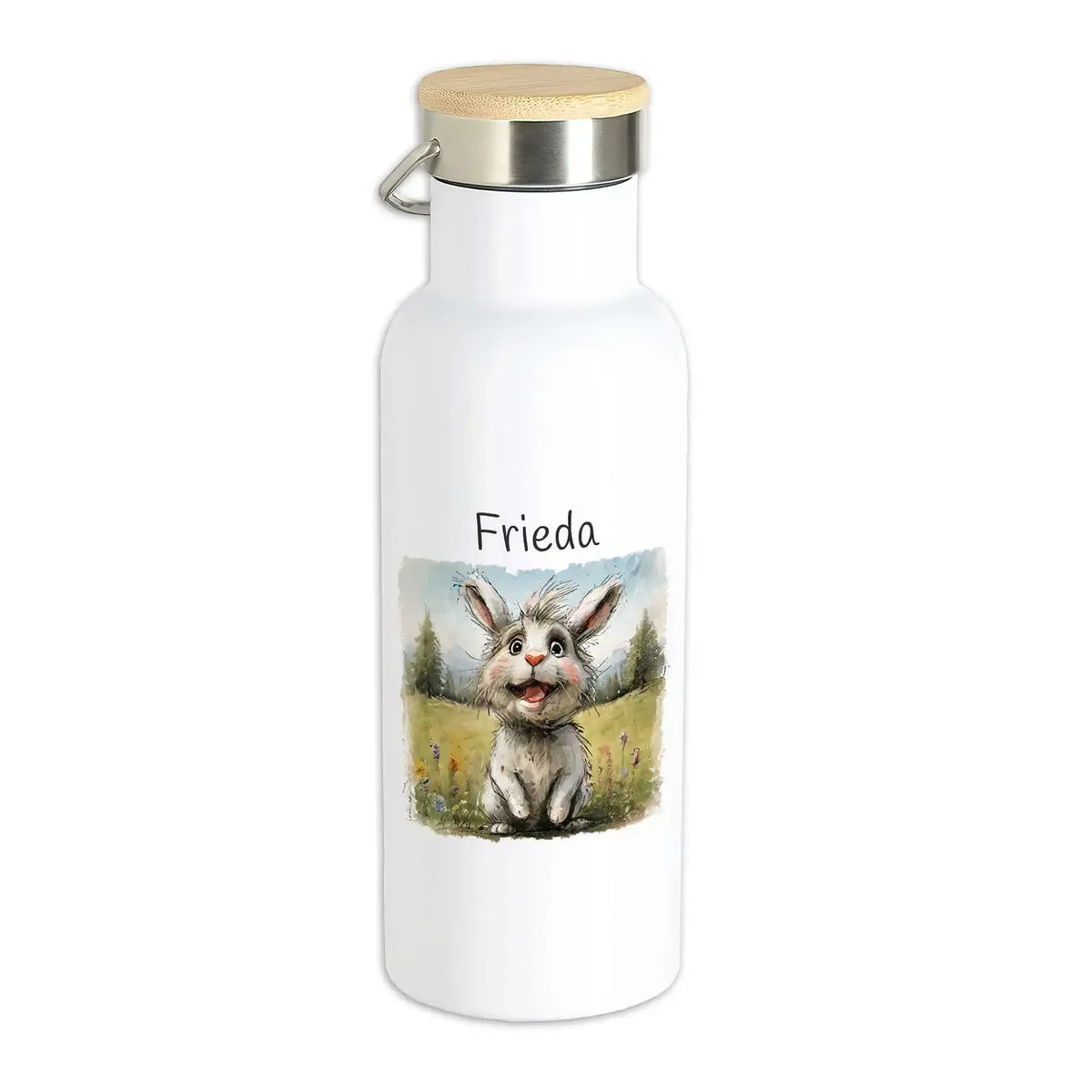 Trinkflasche Kinder | Zauberhäschen | personalisierte Trinkflasche | Trinkflasche | 500ml Thermoflasche Druckerino   