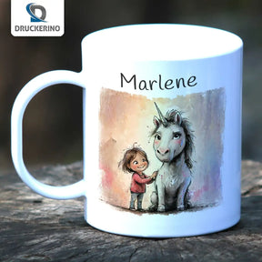 Personalisierte Kindertassen | Zauberfreundschaft | Kindergeburtstag Geschenke | Kindertasse personalisiert mit Name | 320ml  Geschenkidee Weihnachten