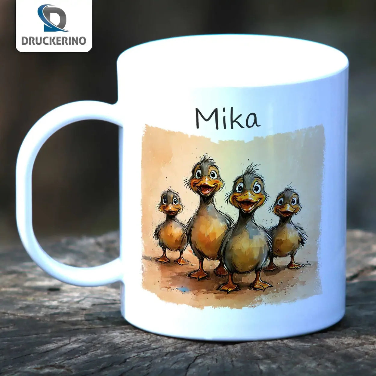 Tasse für Kinder | Entenfamilien-Spaß | personalisierte Kindertassen | Personalisierte Geschenke | 320ml  Geschenkidee Weihnachten