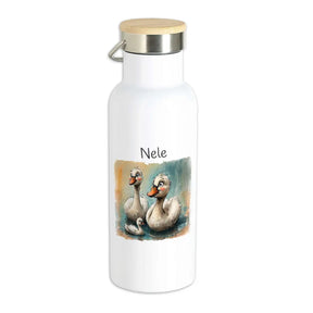 Personalisierte Trinkflasche | Entenfreunde | Wasserflasche | Thermoflasche | 500ml  Geschenkidee Weihnachten