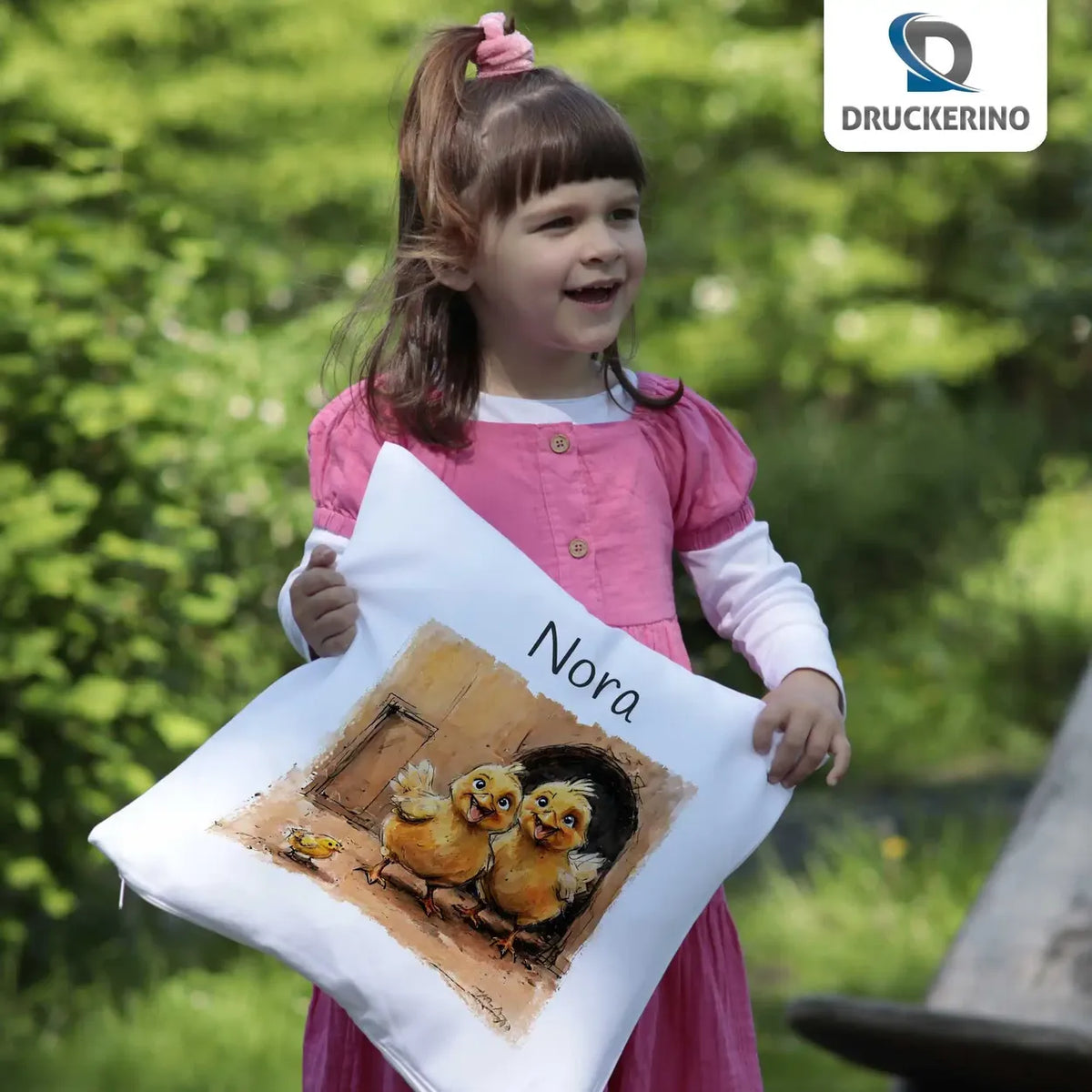 Kuschelfreunde Kissen für Kinder mit Namen personalisiert