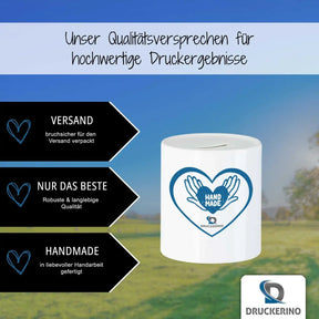 Personalisierte Spardose | Kükenglück | Spardose Geschenk Idee | personalisierte Spardose Spardose Druckerino   