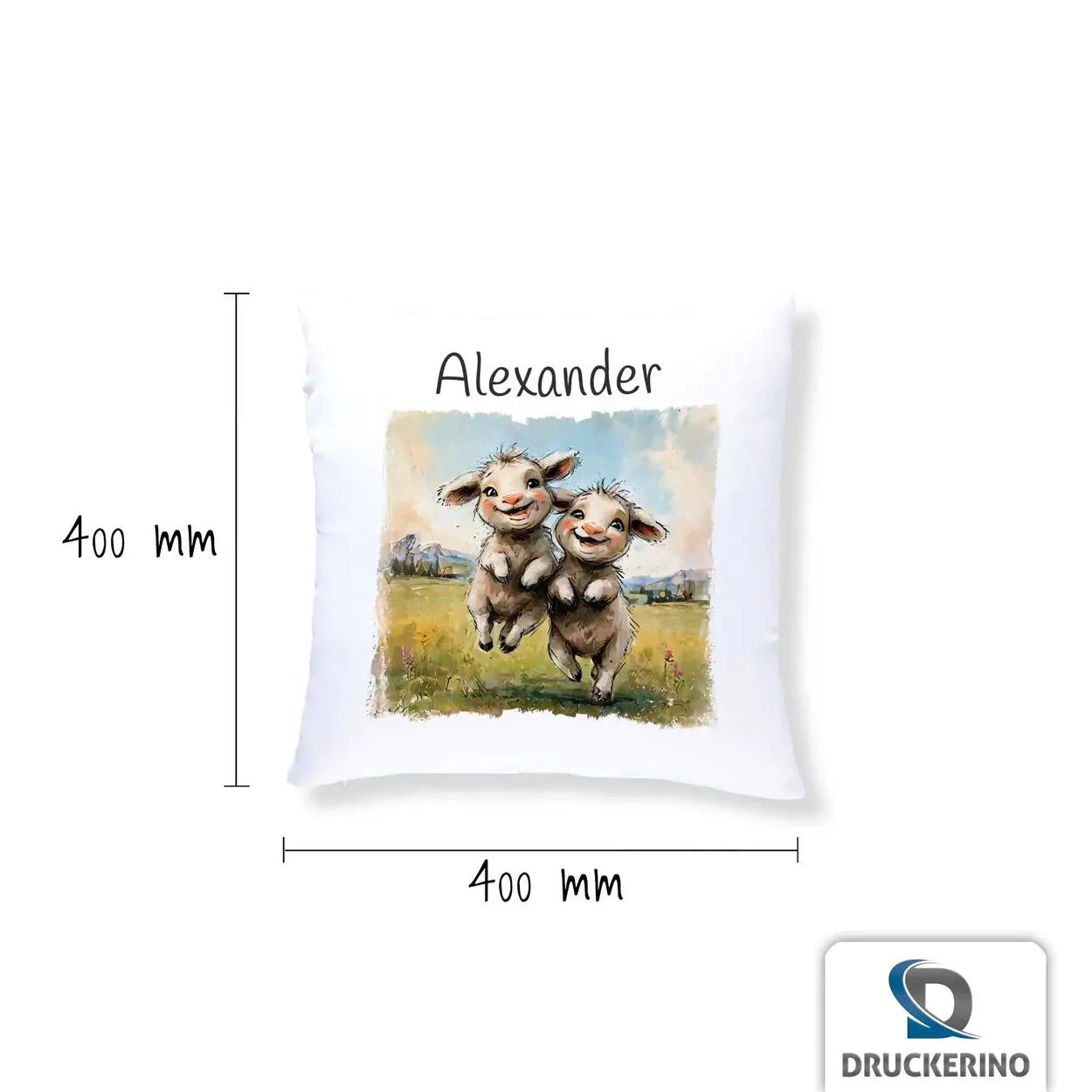 Kuschelkissen Kinder | Traumtanzende Freunde | Kindergeburtstag Geschenke | Kissen personalisiert mit Name | 40x40 cm Geschenkideen