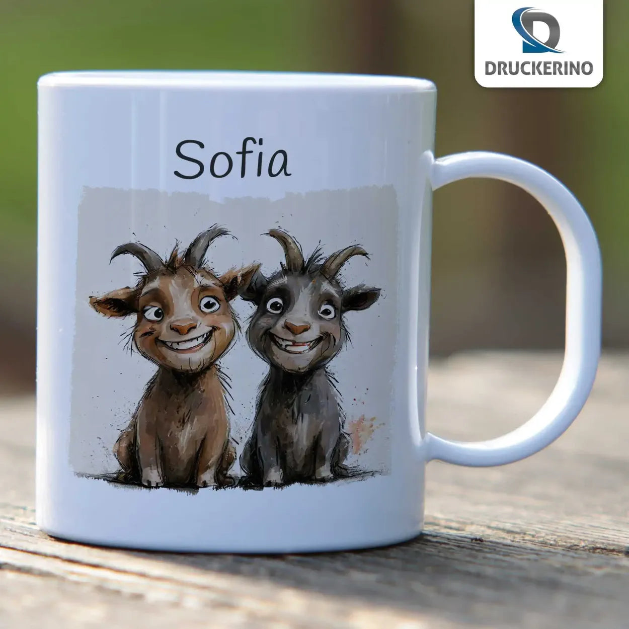 Becher personalisiert | Zauberfreunde  | Tierbilder | personalisierte Tasse Kinder | 320ml  Geschenkidee Weihnachten