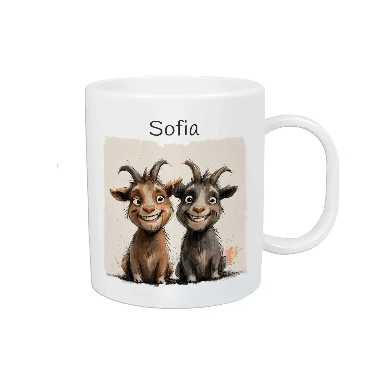 Becher personalisiert | Zauberfreunde  | Tierbilder | personalisierte Tasse Kinder | 320ml  Geschenkidee Weihnachten