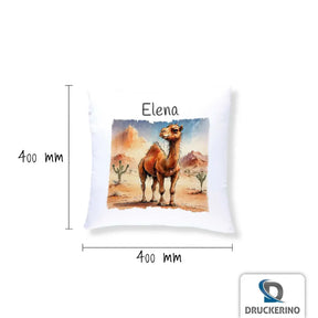 Kissen Baby personalisiert | Wüstentraum | Kissen Baby personalisiert | Kuschelkissen | 40x40 cm Geschenkideen