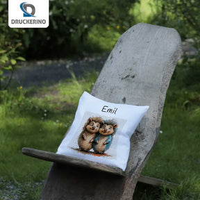 Kuschelkissen personalisiert | Kuschelwald | personalisierbare Kindergeschenke | Kissenhülle 40x40 | 40x40 cm Geschenkideen