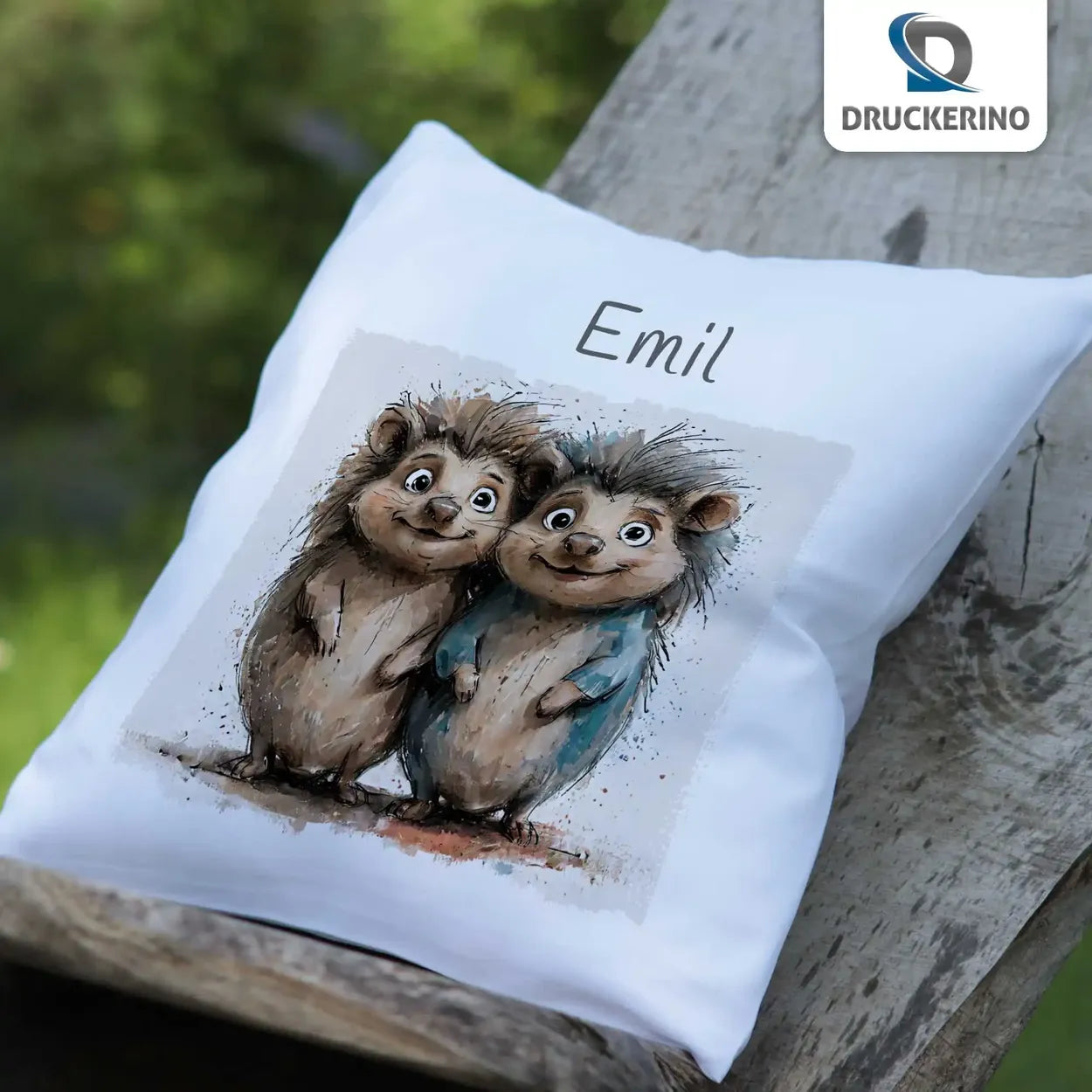 Kuschelkissen personalisiert | Kuschelwald | personalisierbare Kindergeschenke | Kissenhülle 40x40 | 40x40 cm Geschenkideen