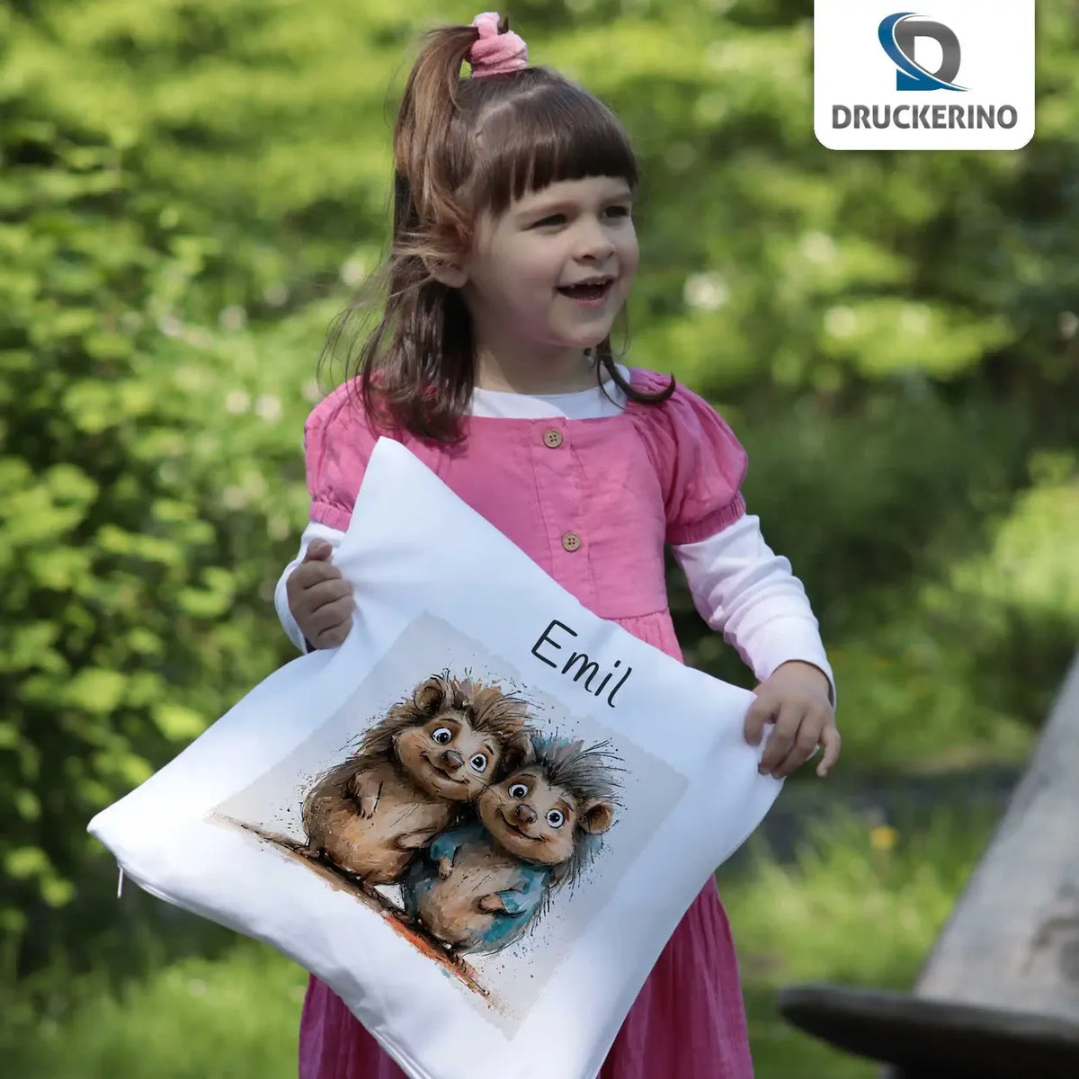 Kuschelwald Kissen für Kinder mit Namen personalisiert