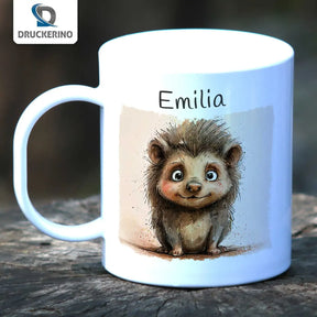 Personalisierte Tasse Kinder | Zauberigel Abenteuer | Kindertasse | Geschenke zur Taufe | 320ml  Geschenkidee Weihnachten