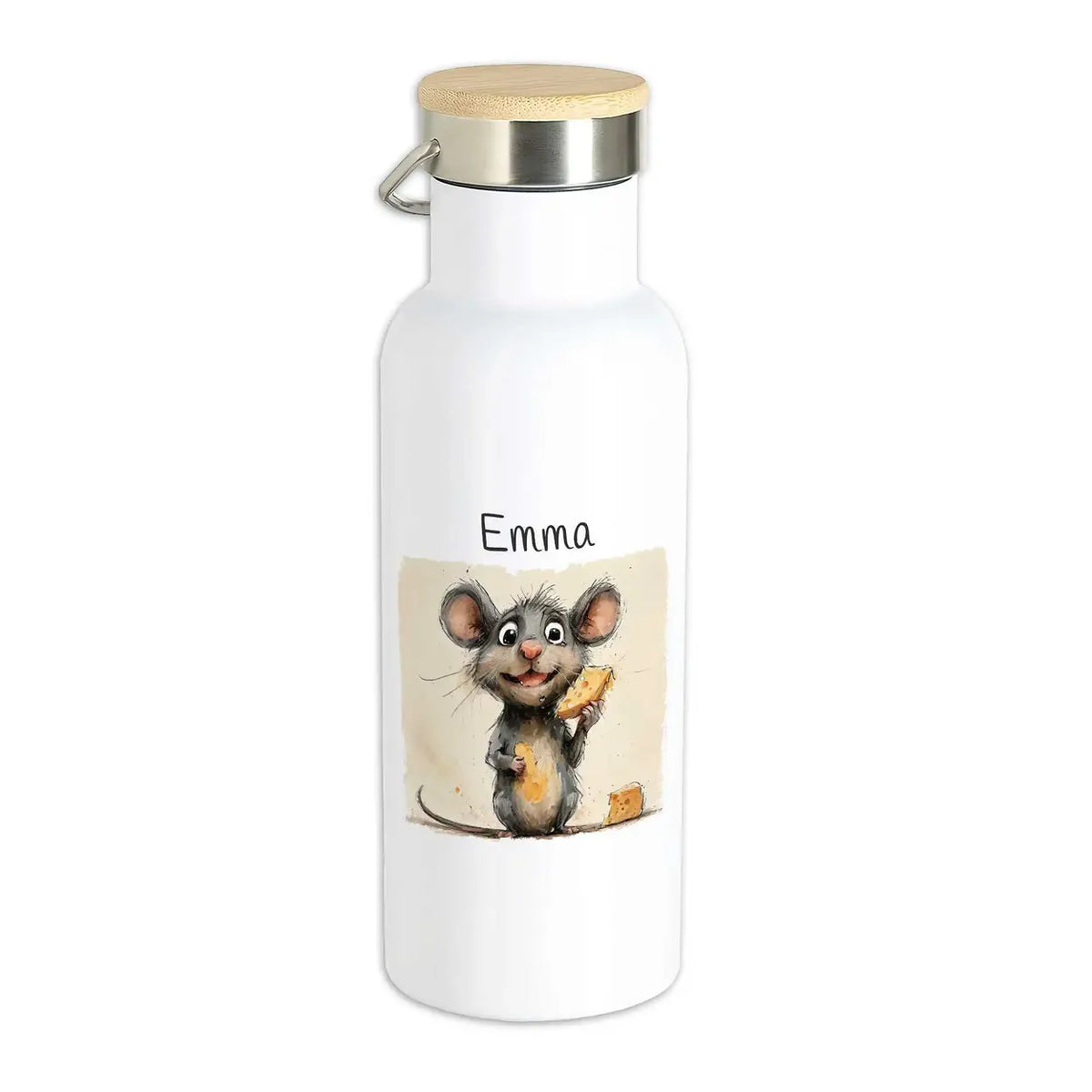 Personalisierte Trinkflasche | Abenteuer Maus | Wasserflasche | Thermoflasche | 500ml Thermoflasche Druckerino   