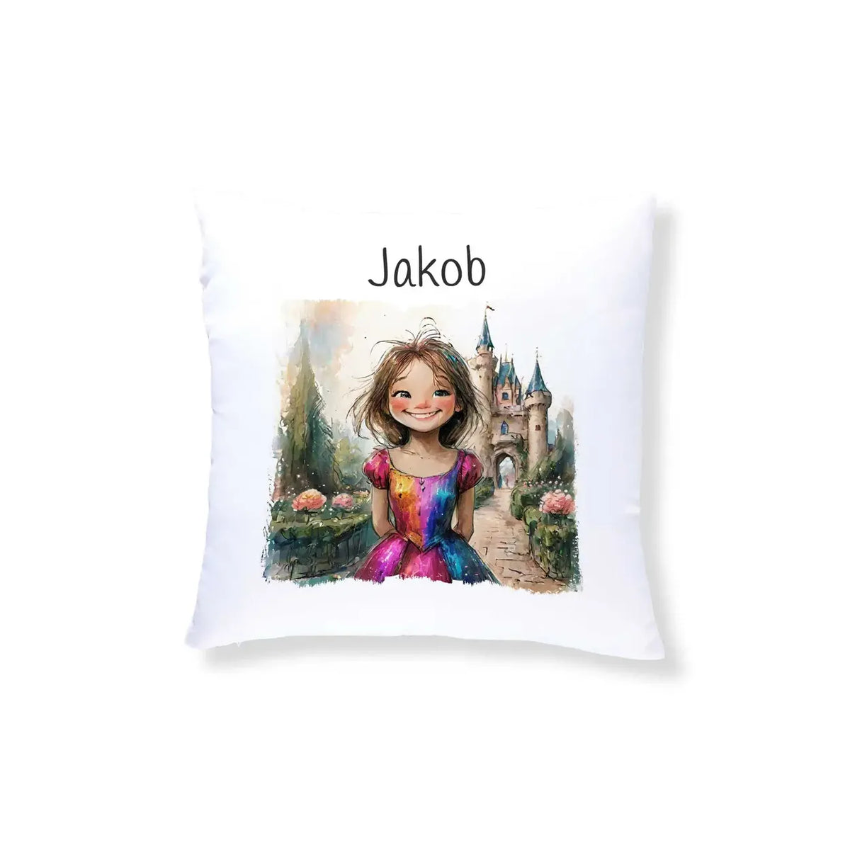 Kuschelkissen Kinder | Traumprinzessin | Kindergeburtstag Geschenke | Kissen personalisiert mit Name | 40x40 cm Kissen Druckerino   