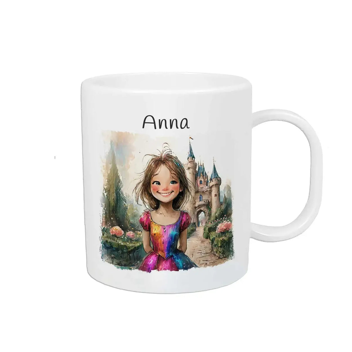 Kindertasse personalisiert | Zauberwelt Abenteuer | Tasse für Kinder | Tassen mit Tiermotiv | 320ml Kunststofftassen Druckerino   