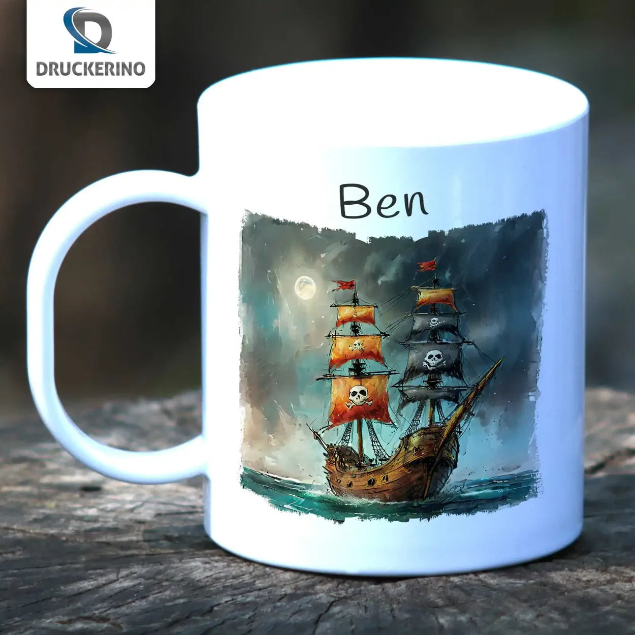 Tasse für Kinder | Segelabenteuer | Einschulung Geschenk | Geschenk personalisiert | 320ml  Geschenkidee Weihnachten