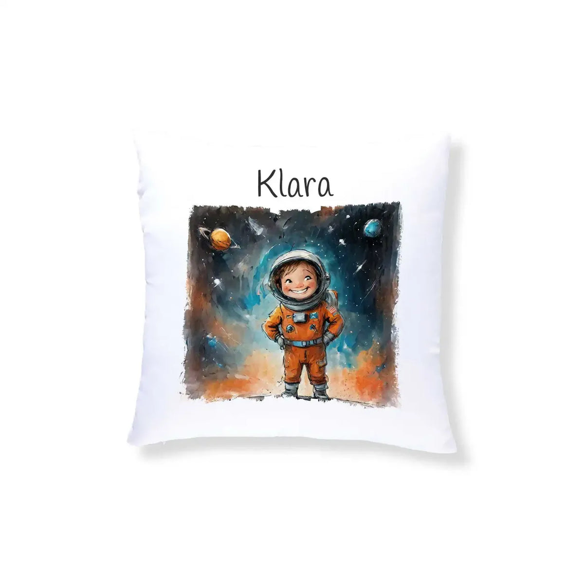 Sternenabenteurer Kissen für Kinder mit Namen personalisiert