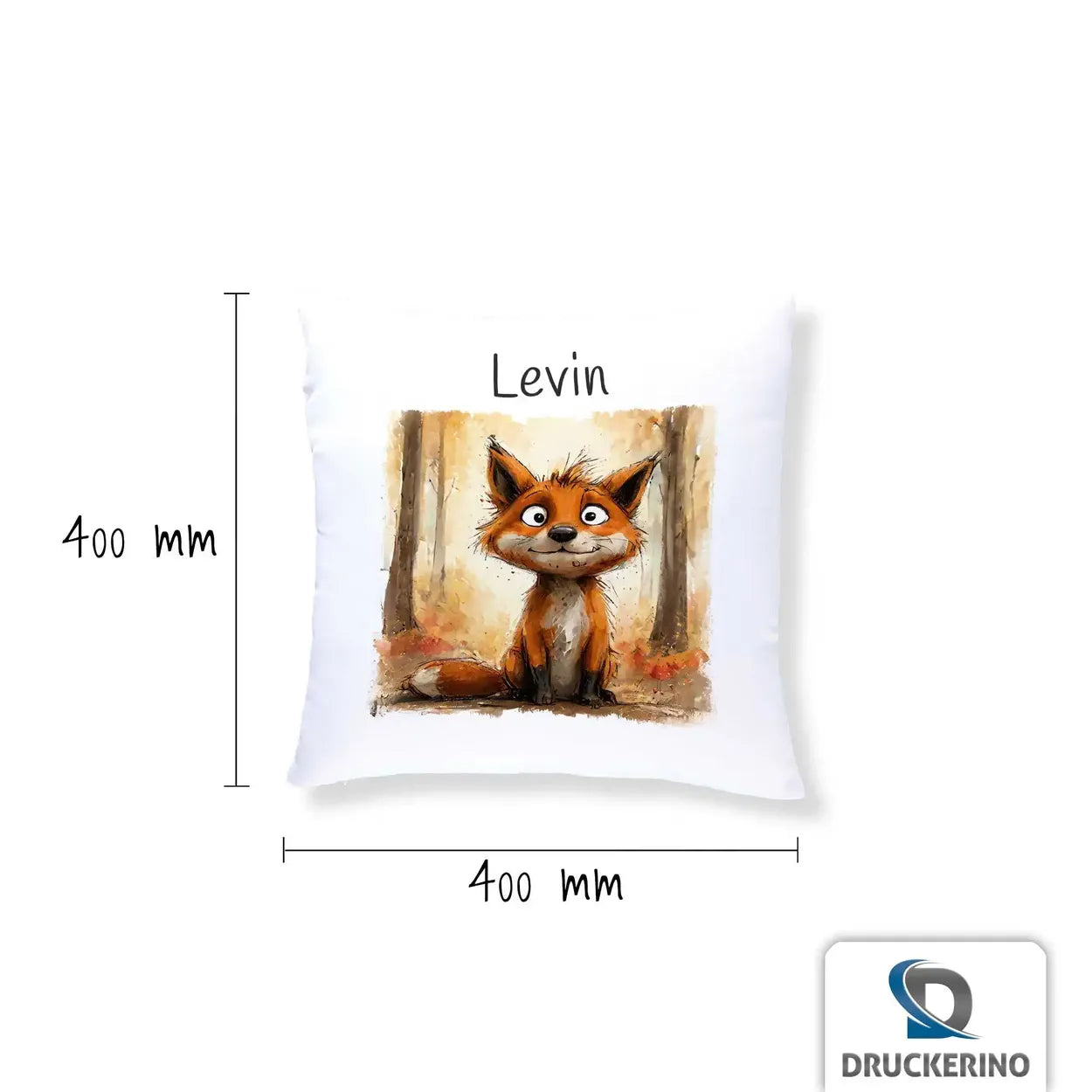 Kissen Baby personalisiert | Traumfuchs | Kissen Baby personalisiert | Kuschelkissen | 40x40 cm Geschenkideen