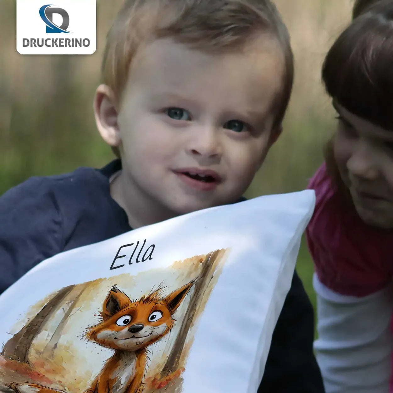 Kissen Baby personalisiert | Traumfuchs | Kissen Baby personalisiert | Kuschelkissen | 40x40 cm Geschenkideen