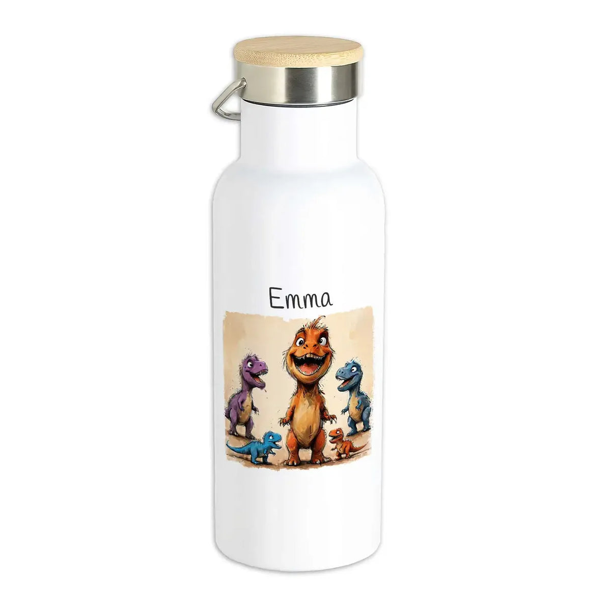 Kindertrinkflasche | Fantasie-Freunde | Trinkflasche personalisiert | süße Tierbilder | 500ml Thermoflasche Druckerino   