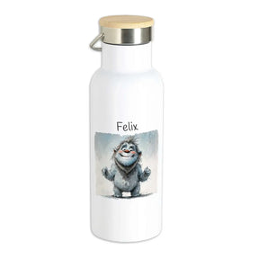 Personalisierte Kinder Trinkflasche | Freches Kuschelmonster | Trinkflasche für Sport, Schule & Freizeit | Personalisierte Geschenke | 500ml  Geschenkidee Weihnachten