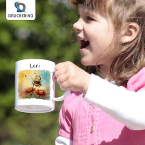 Kindertasse personalisiert | Summendes Glück | Kindergeburtstag kleine Geschenke | Geschenk Kindergarten | 320ml Geschenkideen