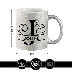 Personalisierte Tasse mit Namen | Buchstabe J Geschenkideen