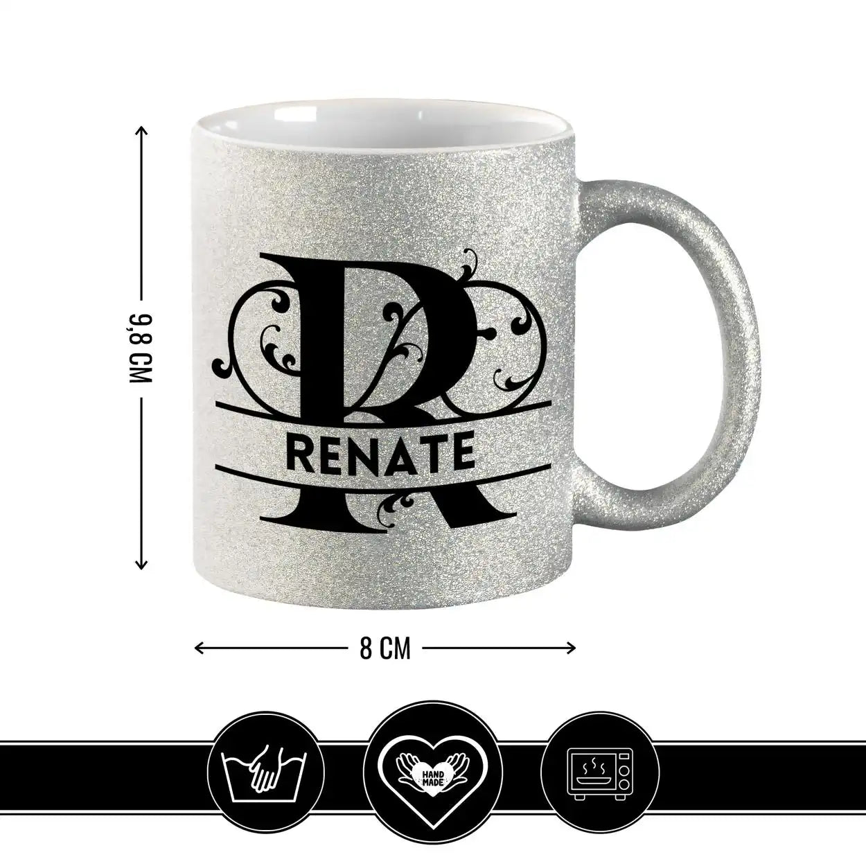 Personalisierte Tasse mit Namen | Buchstabe R Geschenkideen