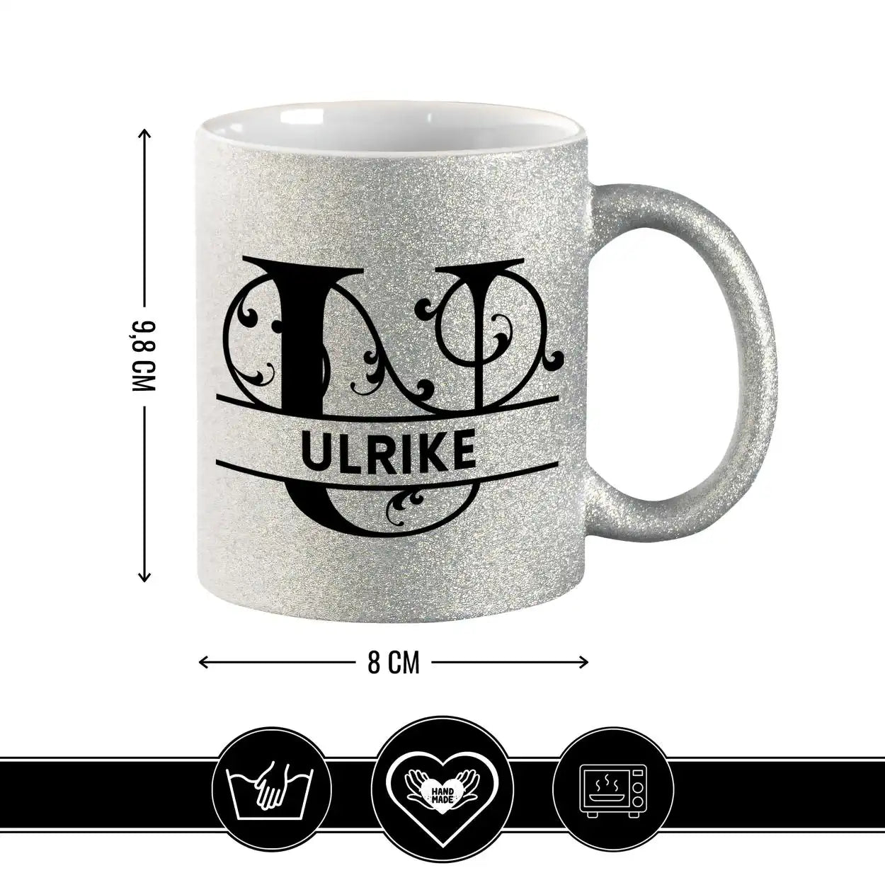 Personalisierte Tasse mit Namen | Buchstabe U Geschenkideen