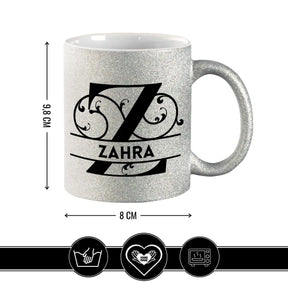 Personalisierte Tasse mit Namen | Buchstabe Z Geschenkideen