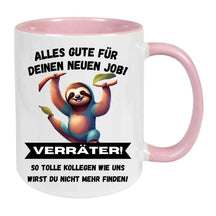 Tasse mit Spruch - Alles Gute für Deinen neuen Job - versch. Farben Spruchtassen Druckerino Altrosa  
