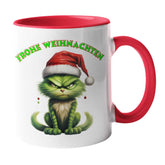 Tasse mit Spruch - Frohe Weihnachten - versch. Farben Spruchtassen Druckerino Rot  