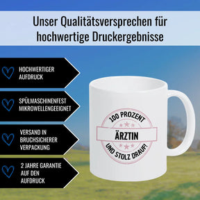 Ärztin 100 Prozent Tasse - Druckerino