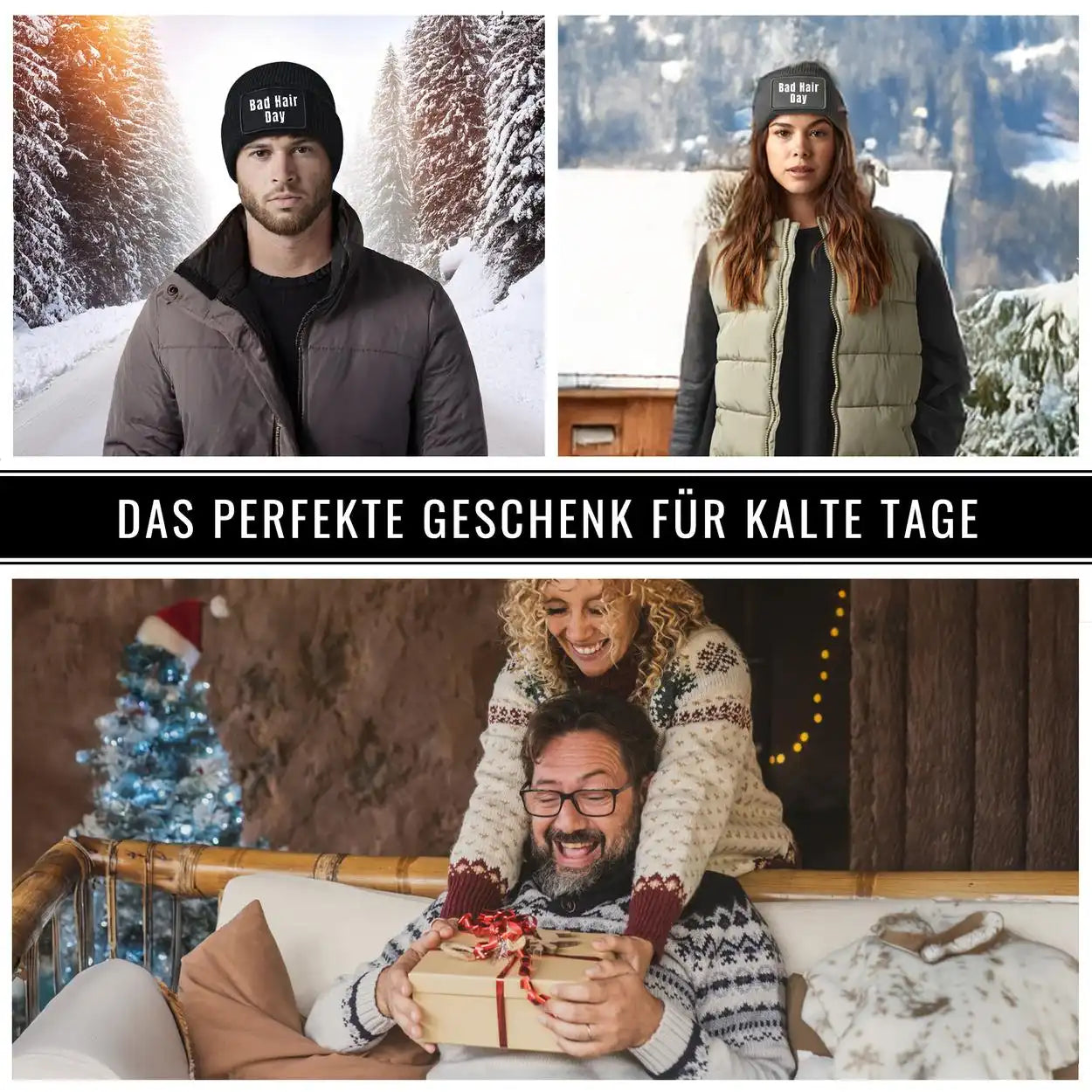 Mütze Beanie | Bad Hair Day  Geschenkidee Weihnachten