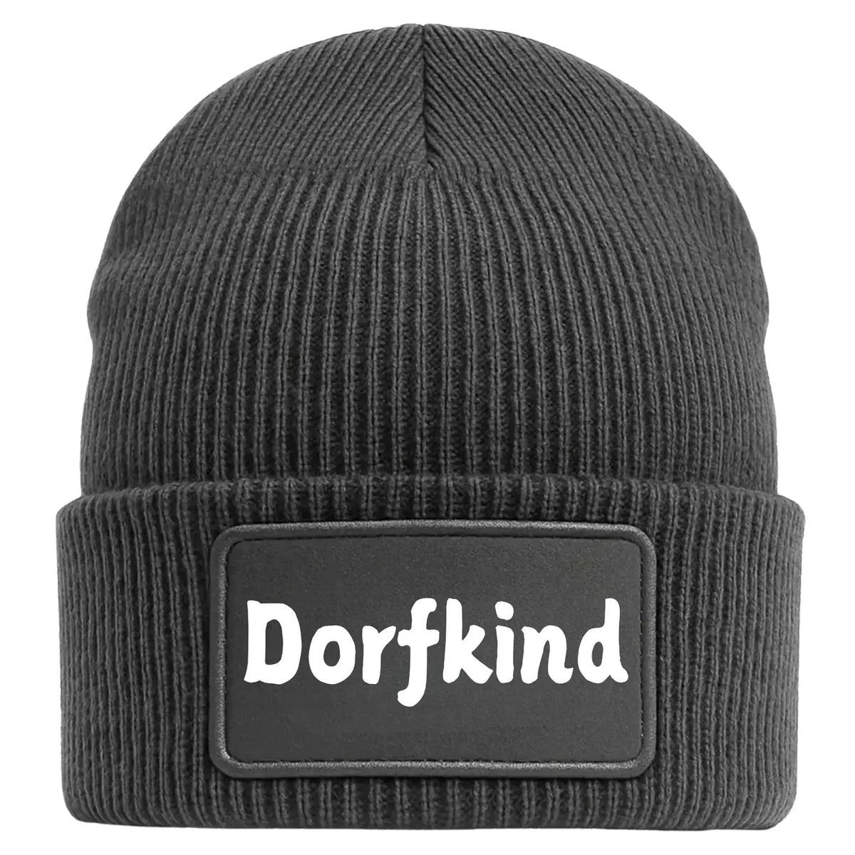 Dorfkind Mütze Geschenkidee Wichtelgeschenk in grau