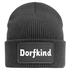 Dorfkind Mütze Geschenkidee Wichtelgeschenk in grau
