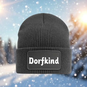 Dorfkind Mütze Geschenkidee Wichtelgeschenk in grau