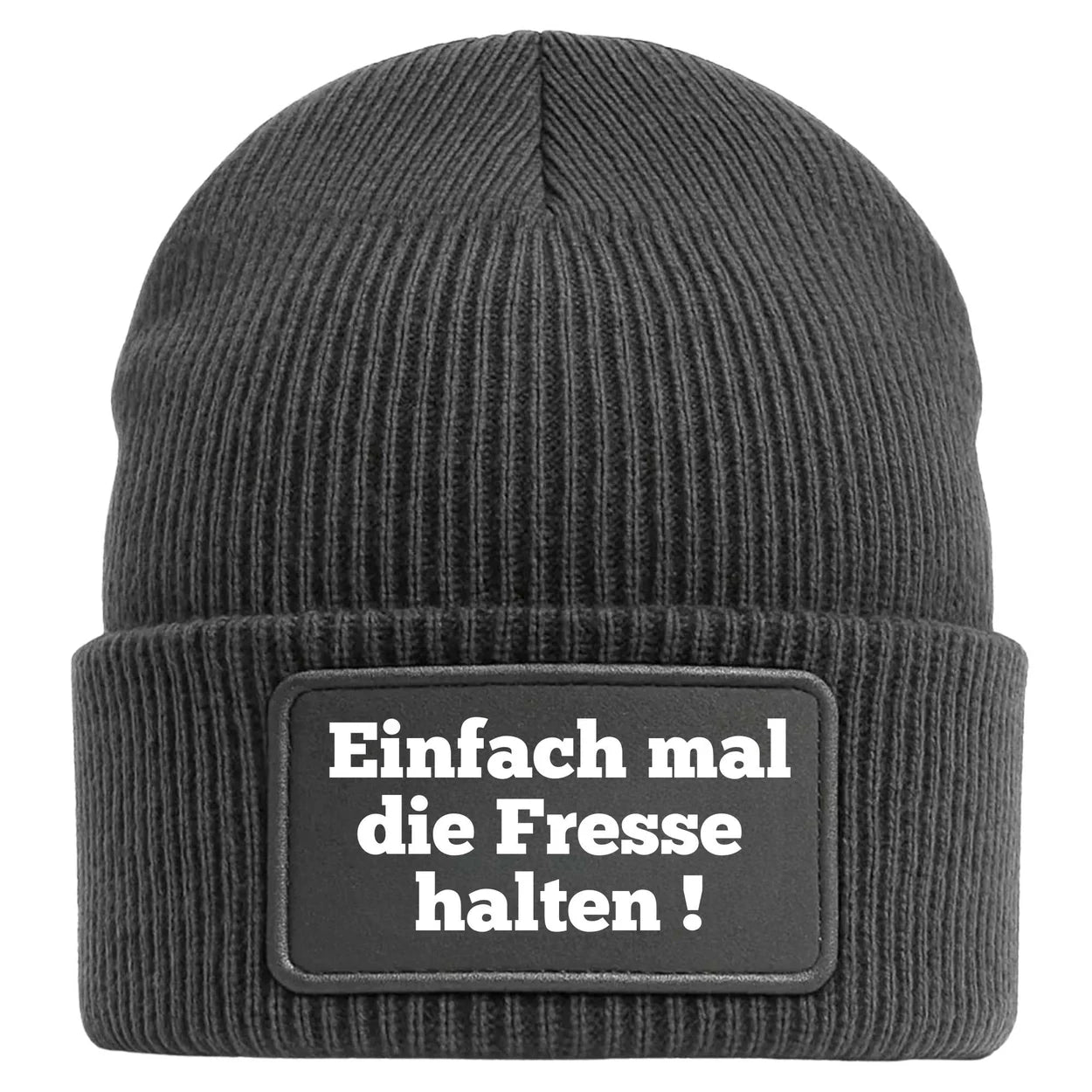 Beanie Mütze Einfach mal die fresse Halten Geschenkidee Wichtelgeschenk