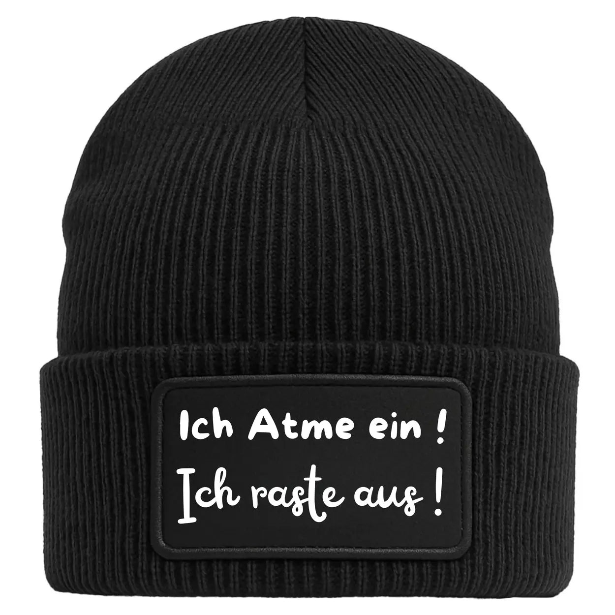 Mütze Beanie | Ich atme ein | Ich raste aus