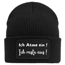 Mütze Beanie | Ich atme ein | Ich raste aus