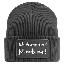 Mütze Beanie | Ich atme ein | Ich raste aus