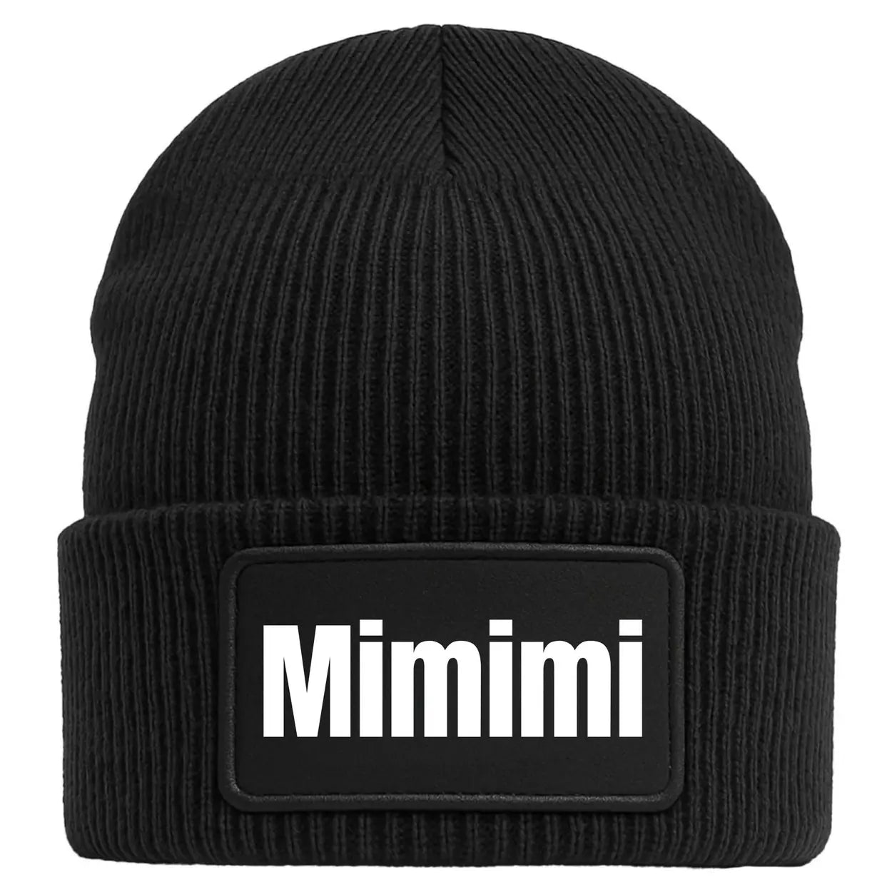 Mimimi Beanie Mütze Geschenkidee Wichtelgeschenk schwarz
