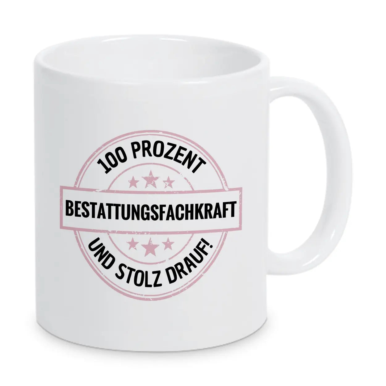 Bestattungsfachkraft 100 Prozent Tasse - Druckerino
