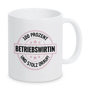Betriebswirtin 100 Prozent Tasse - Druckerino