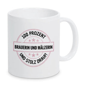 Brauerein- und Malzerin 100 Prozent Tasse - Druckerino