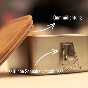 Brotdose Edelstahl | Einhorn | personalisiert - Druckerino