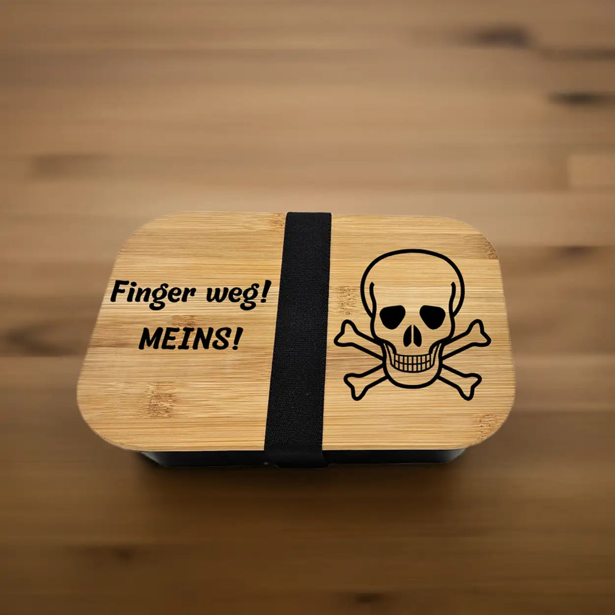 Brotdose Finger weg! Meins! Totenkopf - Druckerino