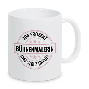 Bühnenmalerin 100 Prozent Tasse - Druckerino