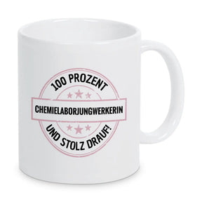 Chemielaborjungwerkerin 100 Prozent Tasse - Druckerino